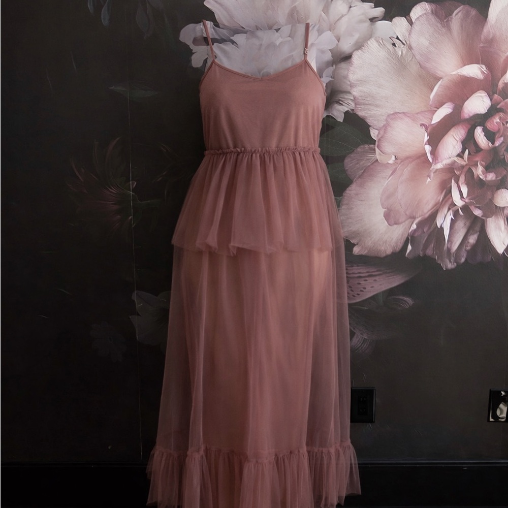 Urban Outfitters mesh mauve dress